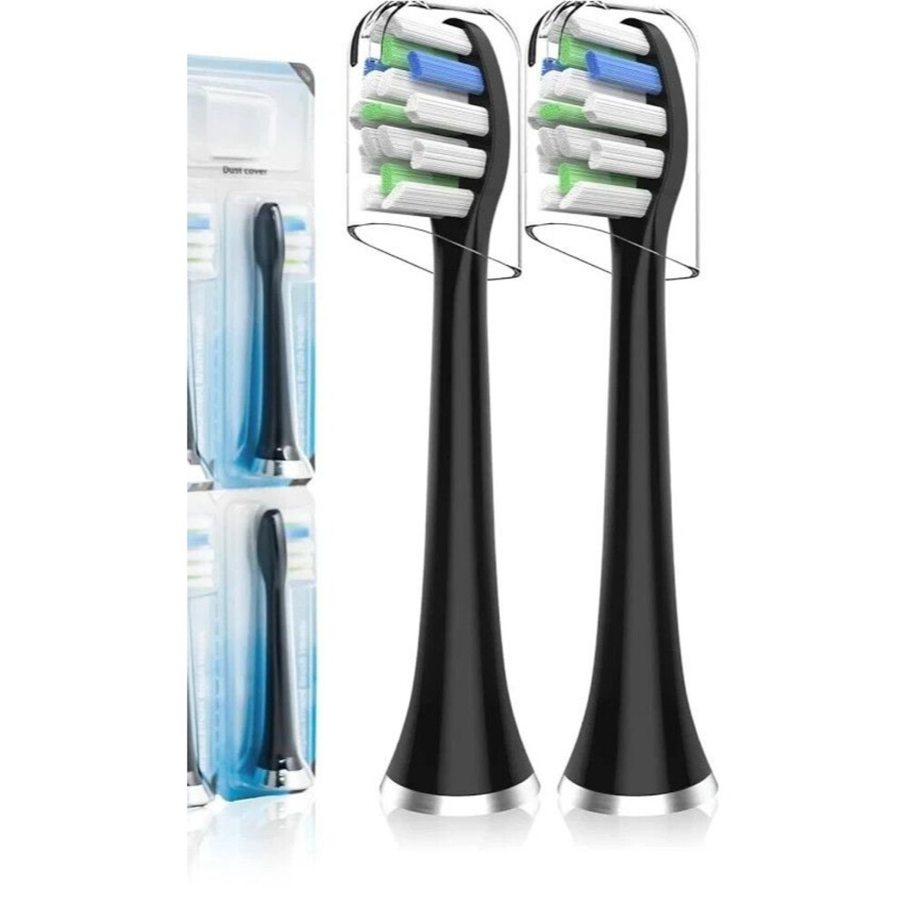 Toothbrush Replacement Heads Compatible with AquaSonic Black Series/Black Series
